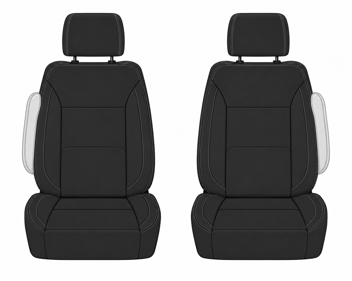 Toyota Prado Wagon 250 Series 08/2024-On Ilana River Gum 22mm Sheepskin Front – Classic Fit Car Seat Covers product image 2