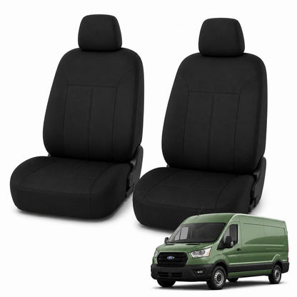 Tuff Skin Neoprene Front Seat Covers - Ford Transit (174) (08/2023-On) - Black – Classic Fit Car Seat Covers product image 1