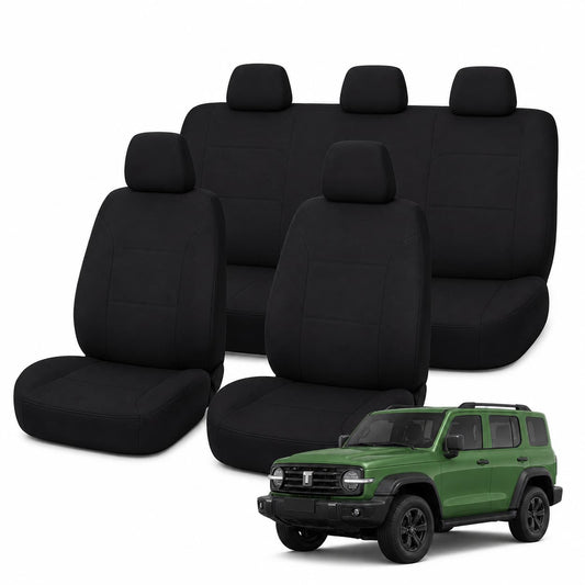 Tuff Skin Neoprene Rear Seat Covers – GWM Tank 300 (02/2024–On) – Black
