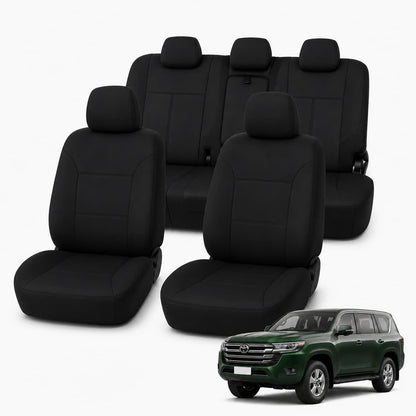 Toyota LandCruiser 300 Series GX/GXL (07/2021 - On) - Front & Rear Car Seat – Classic Fit Car Seat Covers product image 1