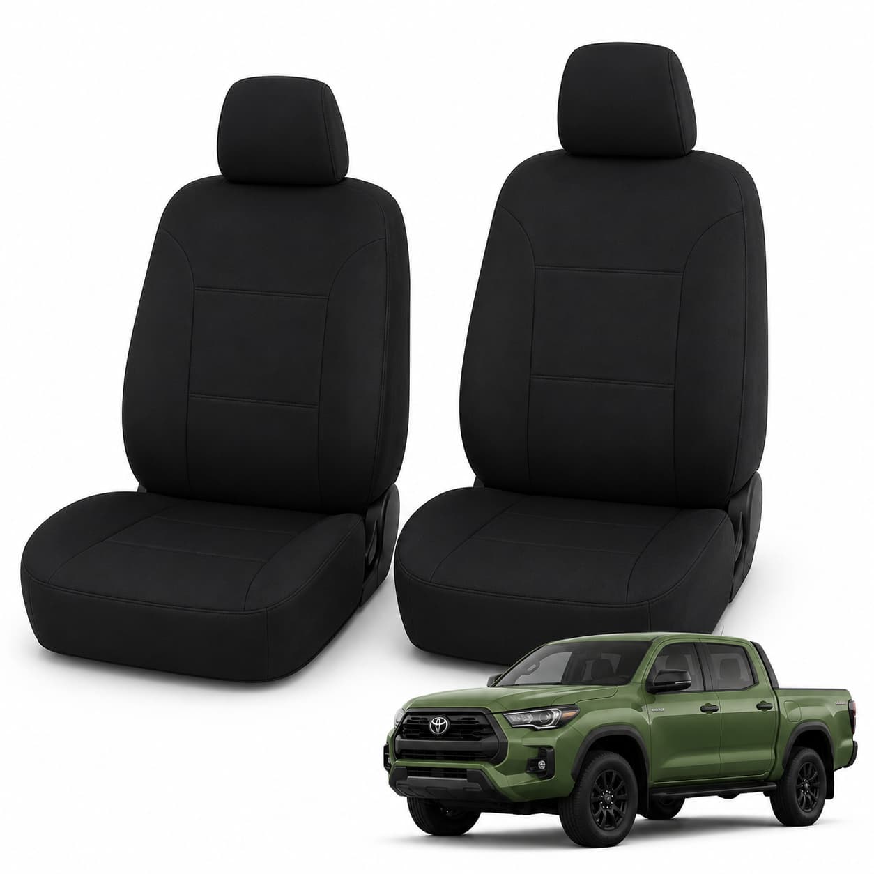 Tuff Skin Neoprene Front Seat Covers - Toyota Prado 250 Series (08/2024-On) – Classic Fit Car Seat Covers product image 1