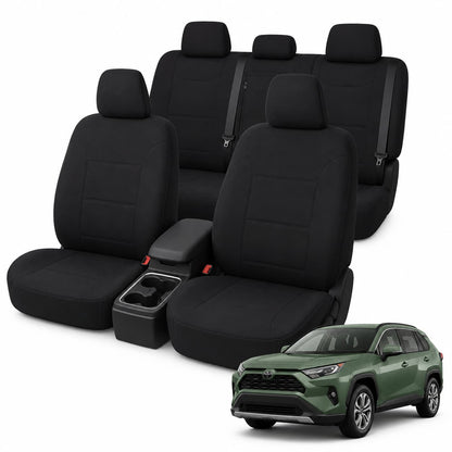 Tuff Skin Neoprene Rear Seat Covers – Toyota RAV4 (01/2019–On) – Black