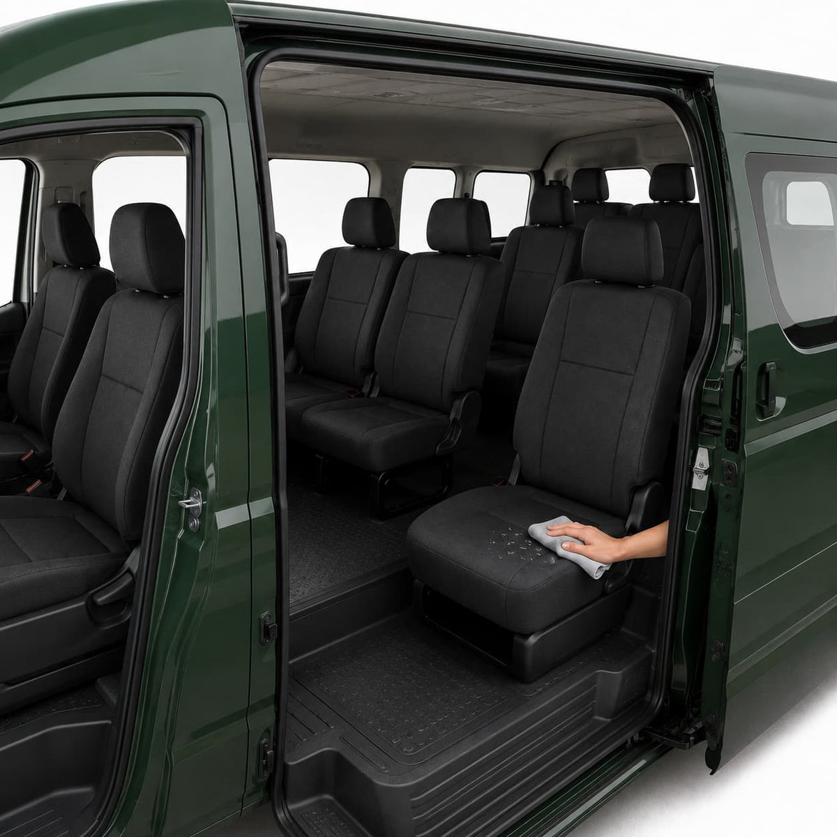 Toyota HiAce Commuter Bus 12 Seater (02/2019 - On) All Car Seat Covers - Canvas