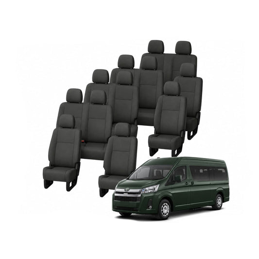 Toyota HiAce Commuter Bus 12 Seater (02/2019 - On) All Car Seat Covers - Canvas